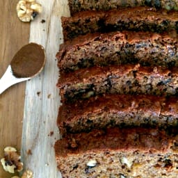 Zucchini Walnut Espresso Bread