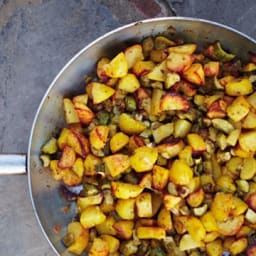Zucchini with Potatoes and Thyme
