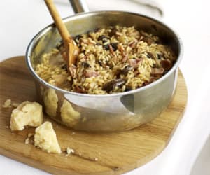 Bacon-and-mushroom-risotto