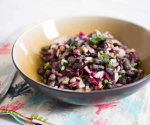Bean-Salad-With-Radicchio,-Radish,-Pickled-Onions,-and-Marcona-Almonds-Reci