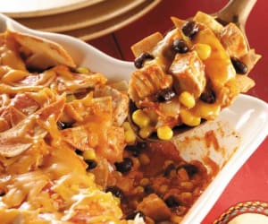 Chicken,-Black-Bean-and-Corn-Enchilada-Casserole