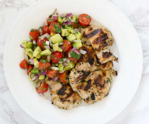 Cilantro-Lime-Chicken-Thighs-with-Avocado-Tomato-Salsa