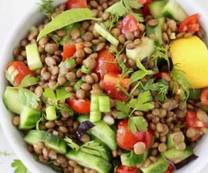 Cucumber-Tomato-Lentil-Salad