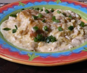 Delicious-Sour-Cream-Chicken-Enchilada-Casserole