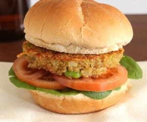 Edamame-and-Carrot-Quinoa-Burger-Patties