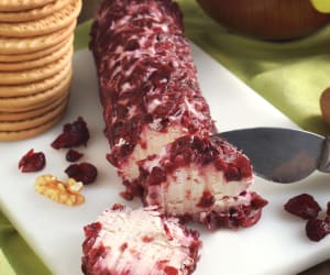 Goat-Cheese-Rolled-in-Dried-Cranberries