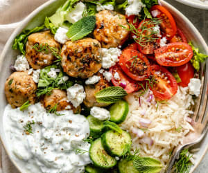 Greek-Chicken-Meatballs