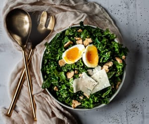 Lemon-kale-caesar-salad