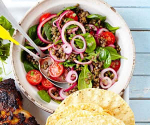 Lentil-and-tomato-salad