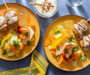 Mediterranean-turkey-kebabs-with-carrot-and-squash-ribbon-salad