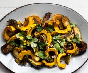Miso-Harissa-Delicata-Squash-and-Brussels-Sprouts-Salad