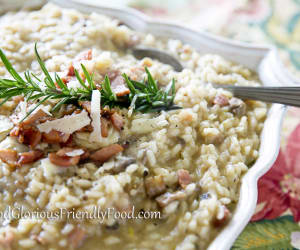 Mushroom-bacon-Risotto
