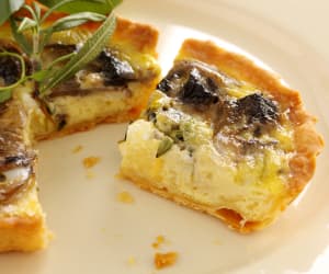 Mushroom-Quiche