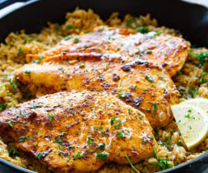 Simple-Garlic-Butter-Parmesan-Chicken-with-Lemon-Ricei