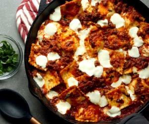 Skillet-Ravioli-Lasagna