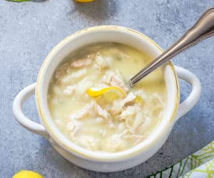 Slow-Cooker-Greek-Lemon-Chicken-Soup-{Avgolemono}