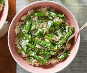 Sugar-Snap-Pea-Risottowith-Mascarpone-Cheese-and-Mint