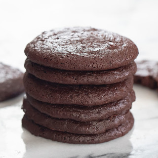 2 Ingredient Chocolate Fudge Cookies (No Flour, Eggs, Butter or Oil)