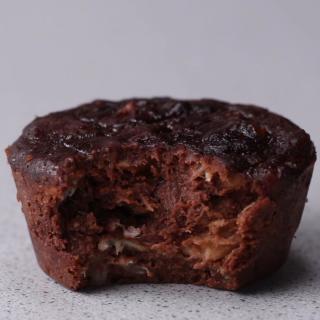 3-Ingredient Flourless Chocolate and Blueberry Banana Muffins Recipe by Tas