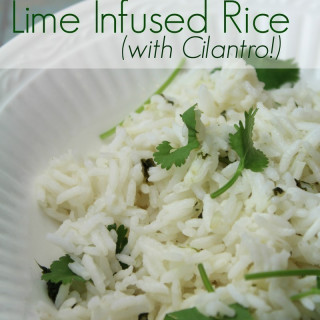 3-Minute Lime Infused White Rice with Cilantro