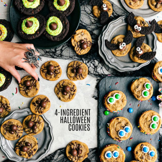 4 Easy Halloween Cookies [4-ingredients]