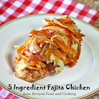 5 Ingredient Baked Fajita Chicken