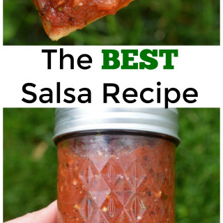 5 minutes to make. This is the BEST (&amp; easiest) Salsa recipe