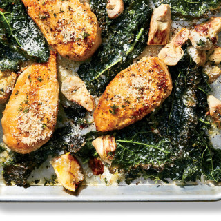 A One-Pan Lemon Chicken With Artichokes and Kale In 30 Minutes