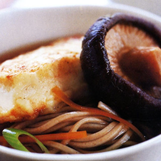 Agedashi with buckwheat noodles