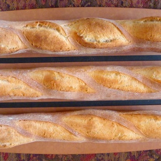 Almost No Knead Baguettes
