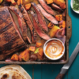 Ancho Chile Flank Steak and Sweet Potato Tacos