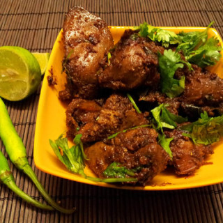 Andhra chicken liver fry