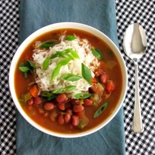 Andouille Soup with Red Beans and Rice