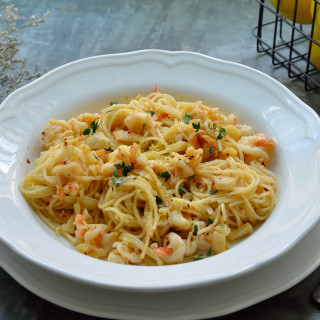 Angel Hair Pasta with Seafood Sauce