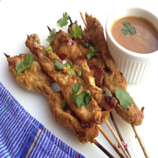 Appetizer - Chicken satay skewers