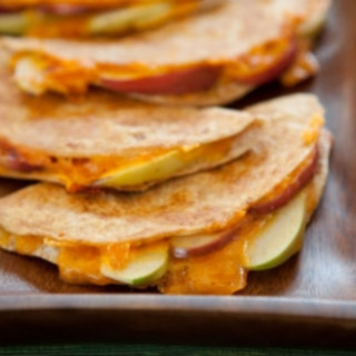 Apple and Cheddar Whole Wheat Quesadillas