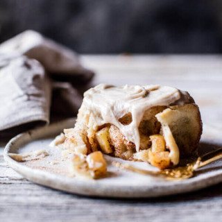 Apple Cinnamon Rolls with Cream Cheese Chai Frosting
