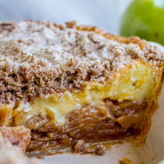Apple Custard Pie with Cinnamon Streusel