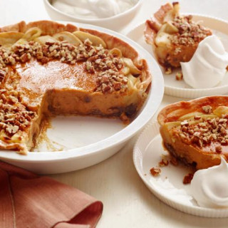 Apple-Pumpkin-Pecan Pie