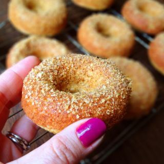 Apple Cider Donuts with Brown Sugar Topping