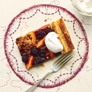 Apricot-Blackberry Puff Pastry Tart