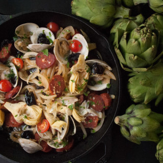 Artichokes with Clams & Jamon