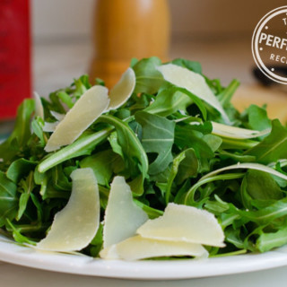 Arugula Salad with Olive Oil, Lemon, and Parmesan Cheese