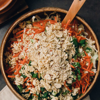 Asian Cabbage and Noodle Salad with Sesame Dressing