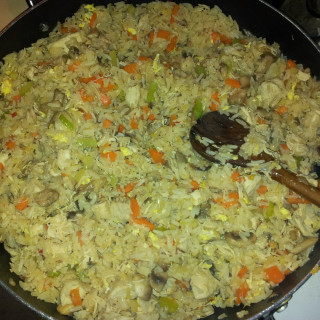 Asian chicken fried rice