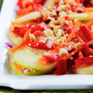 Asian Cucumber Salad with Red Chili Soy Vinagrette