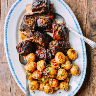 Asian Braised Short Ribs with Chili Lime Potatoes