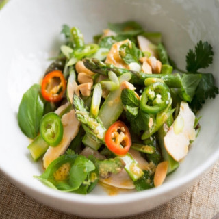 Asparagus and Chicken Salad With Ginger Dressing