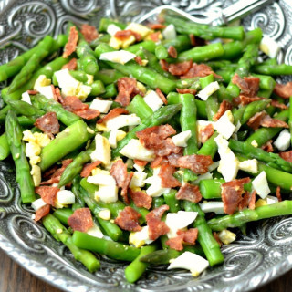 Asparagus Bacon and Egg Salad with Dijon Vinaigrette