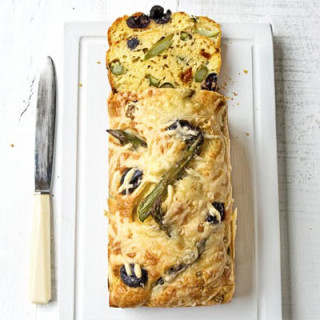 Asparagus, sundried tomato and olive loaf